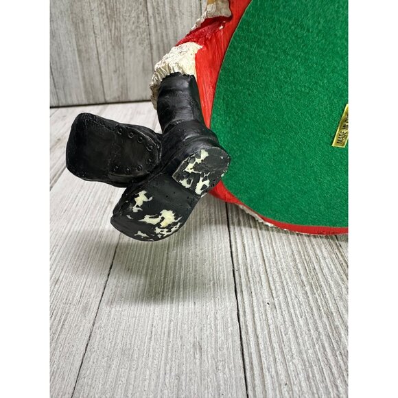 Vtg Resin Santa Checking His List Shelf Sitter Christmas Holiday Collectible 6" - Picture 5 of 10